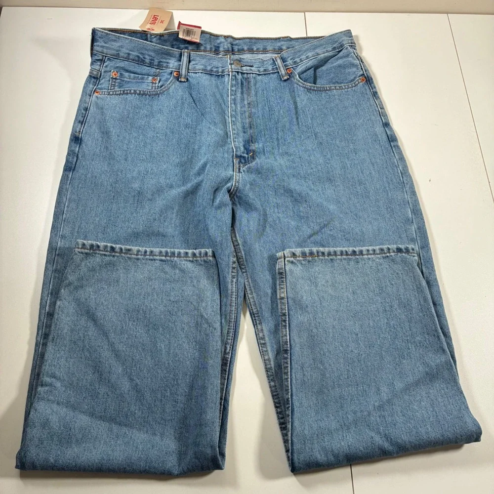 NEW Levi's 550 Relaxed Fit Jeans 40x30 Medium Wash Tapered Denim USA Cowboy